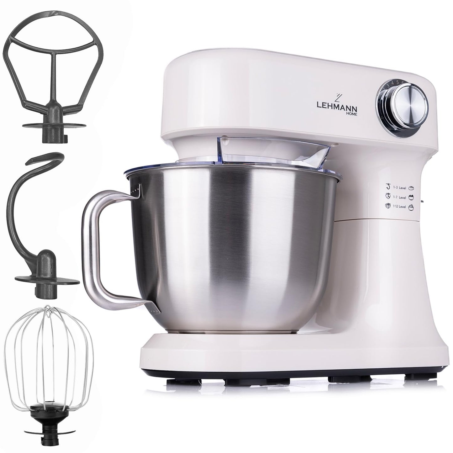 Küchenmaschine mit 12 Geschwindigkeiten, Beige