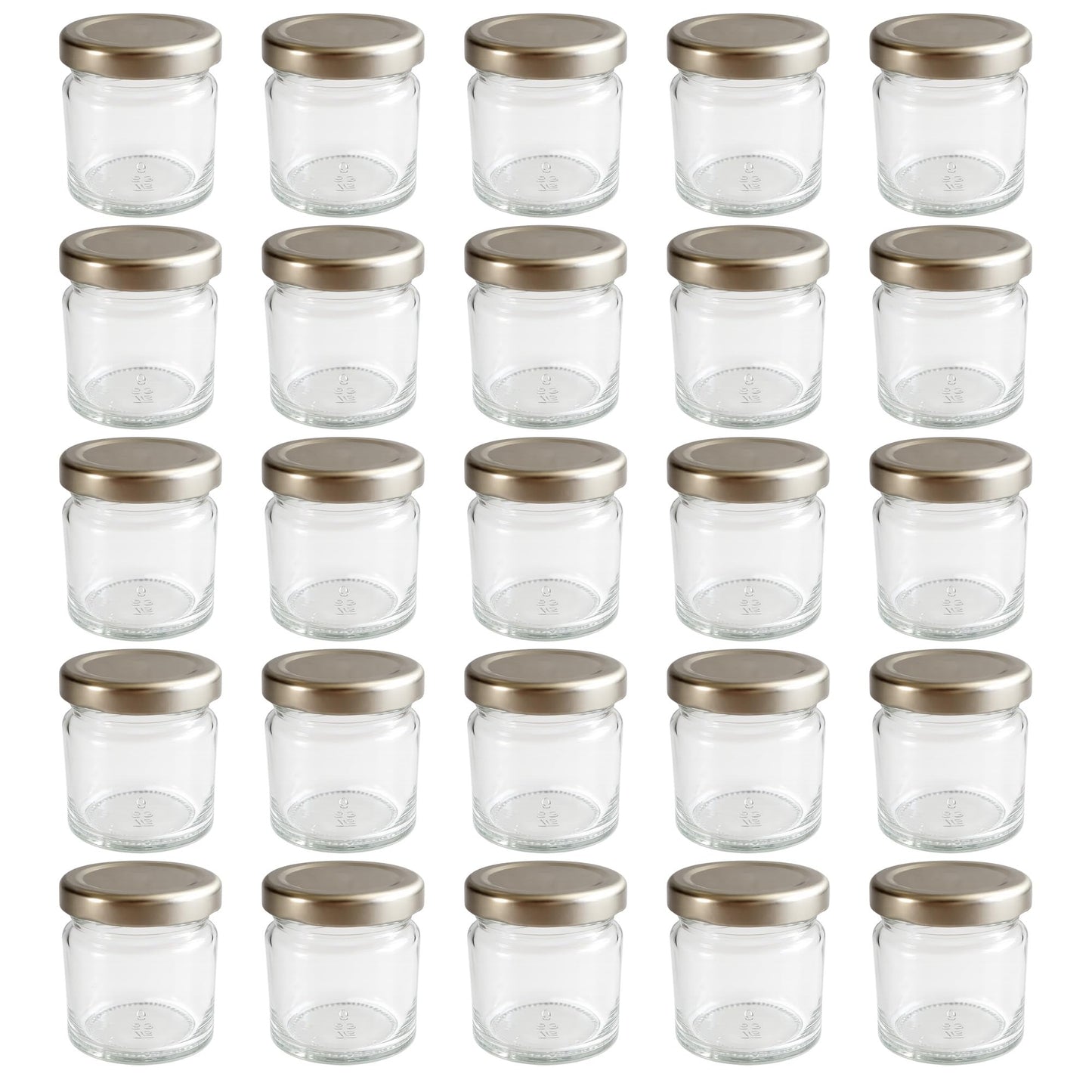 25er-Set Mini-Marmeladengläser, 50 ml, 50 ml 25
