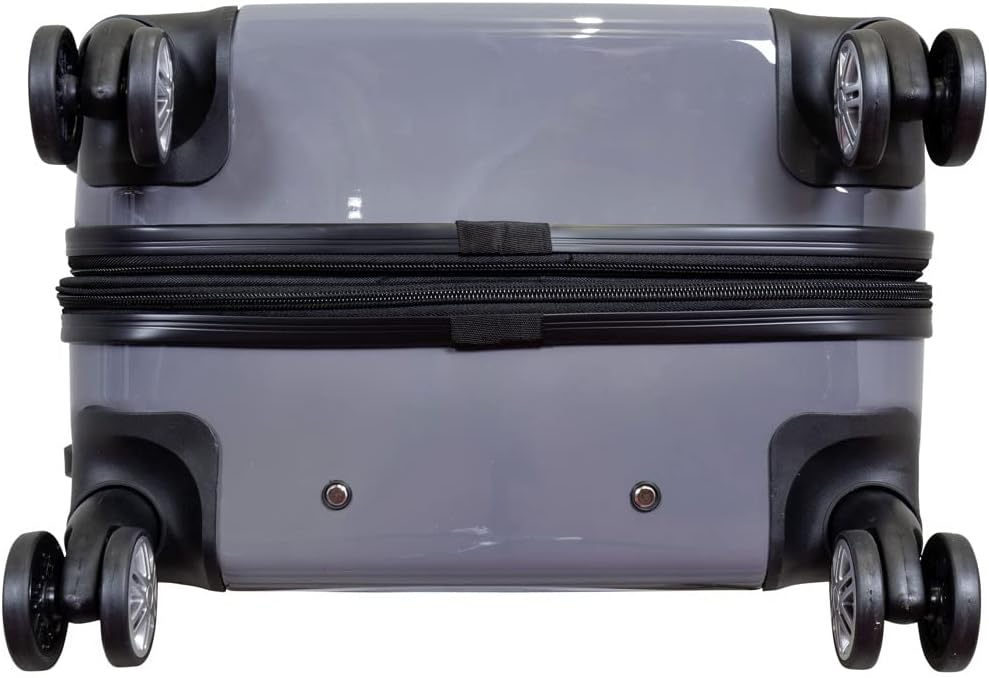 Grosser Reisekoffer mit Städtedesign, Fly The World Schwarz