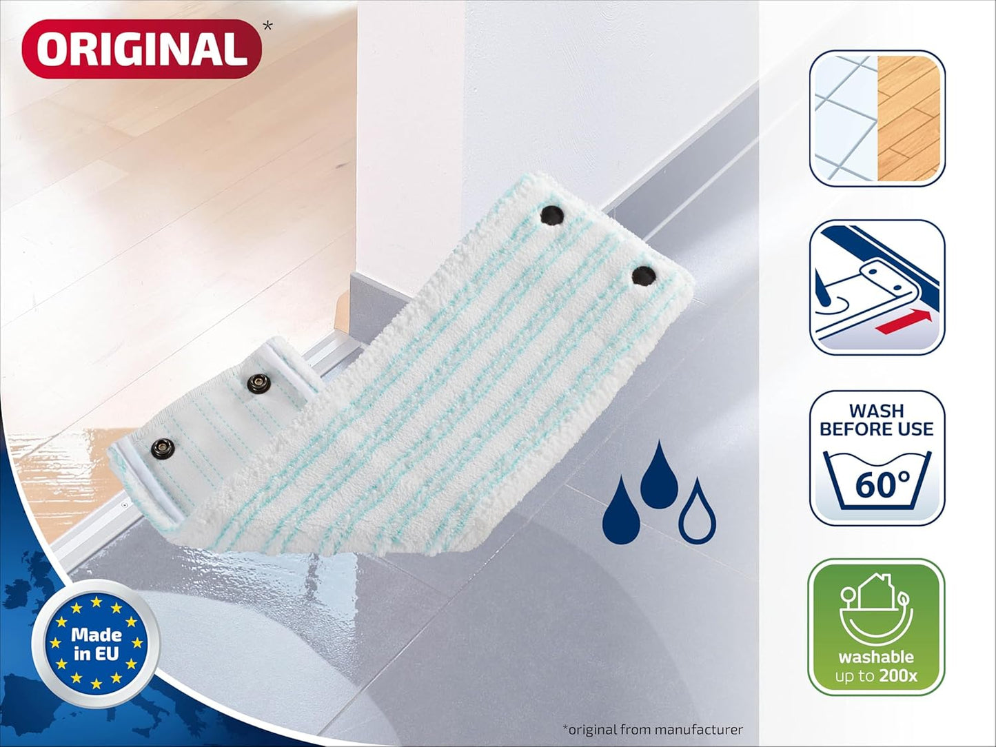 Wischbezug Clean Twist, Allrounder Einzelbezug