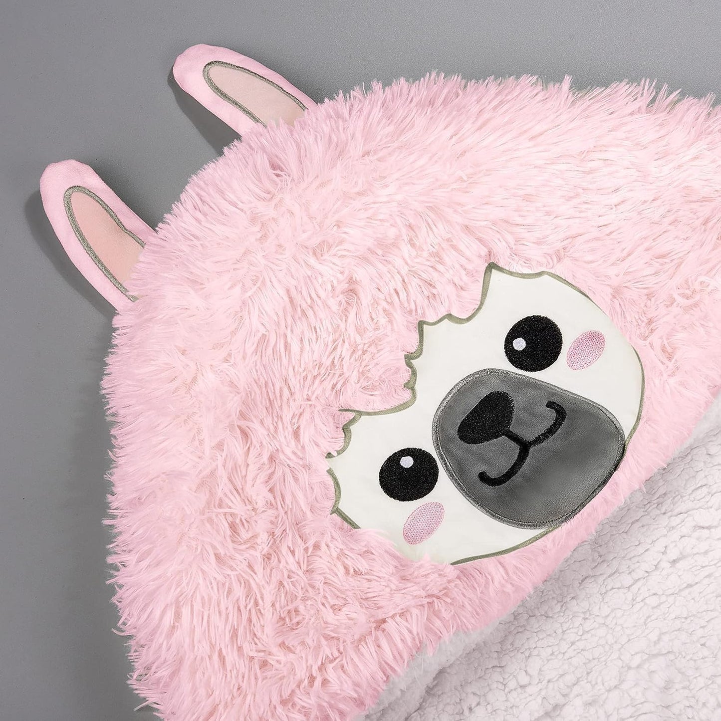 Tragbare Lama Decke, Rosa Lama Alpaka