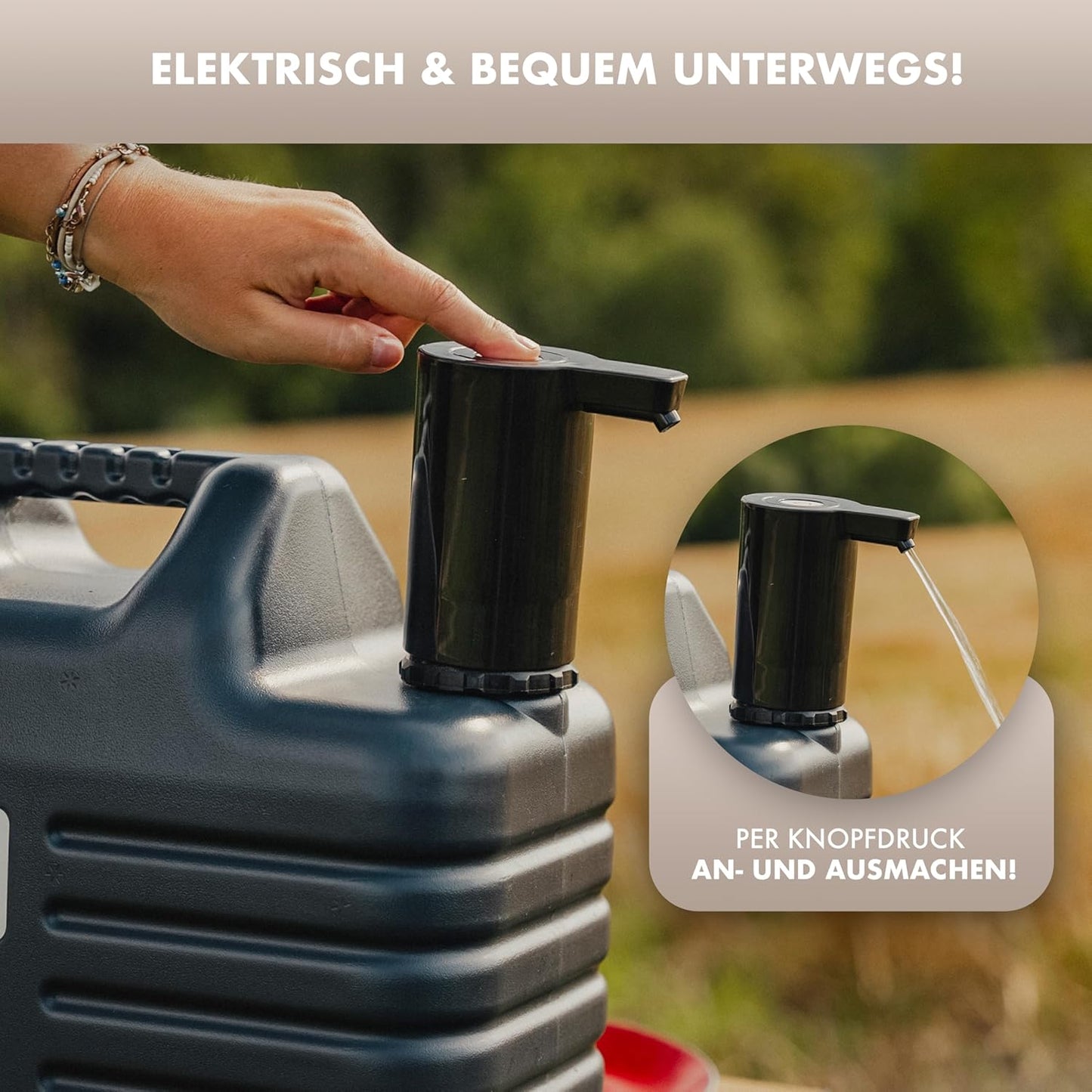 Elektrischer Wasserhahn Aqua Tap+ für Camping & Outdoor, Aqua Tap+