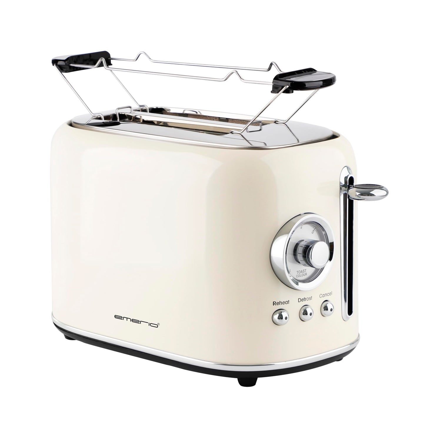 Toaster Retro Style mit 7 Bräunungsgraden, Toaster Beige