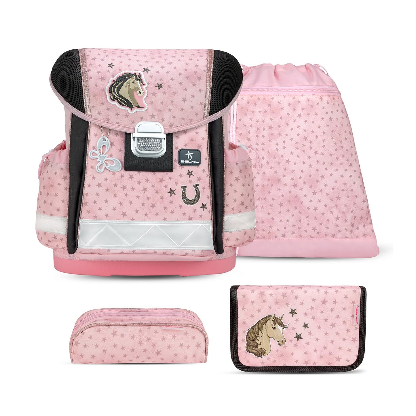 CLASSY Schulrucksack-Set Star Horses, M Star Horses