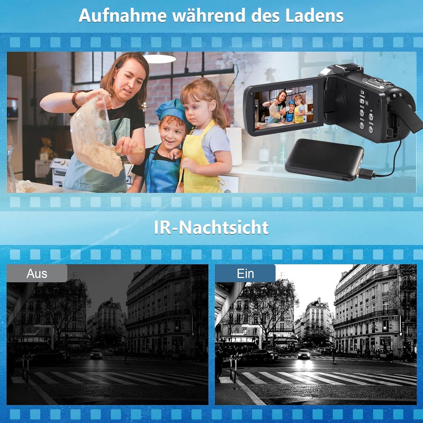 4K Camcorder, Schwarz