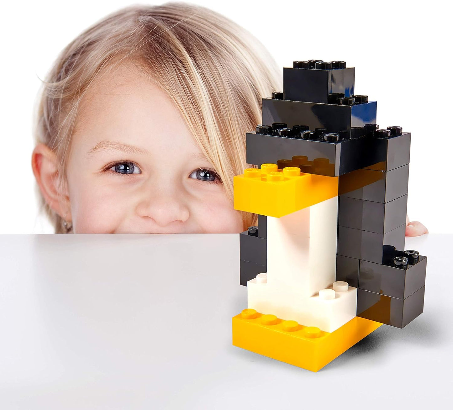 Blox Weisse Bausteine, 500 Stück, Weiß