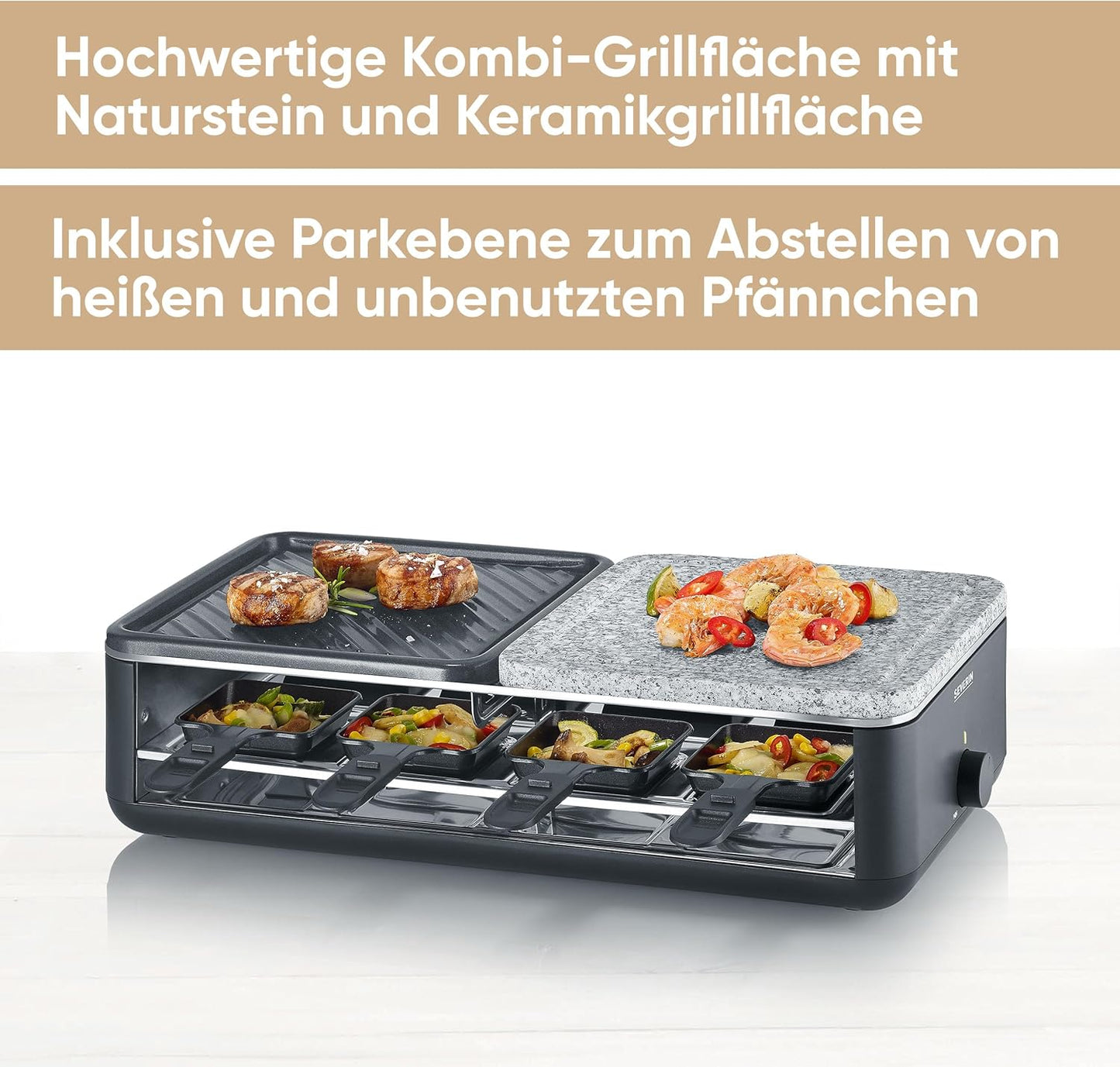 Raclette-Grill RG2366, NEU Black Line