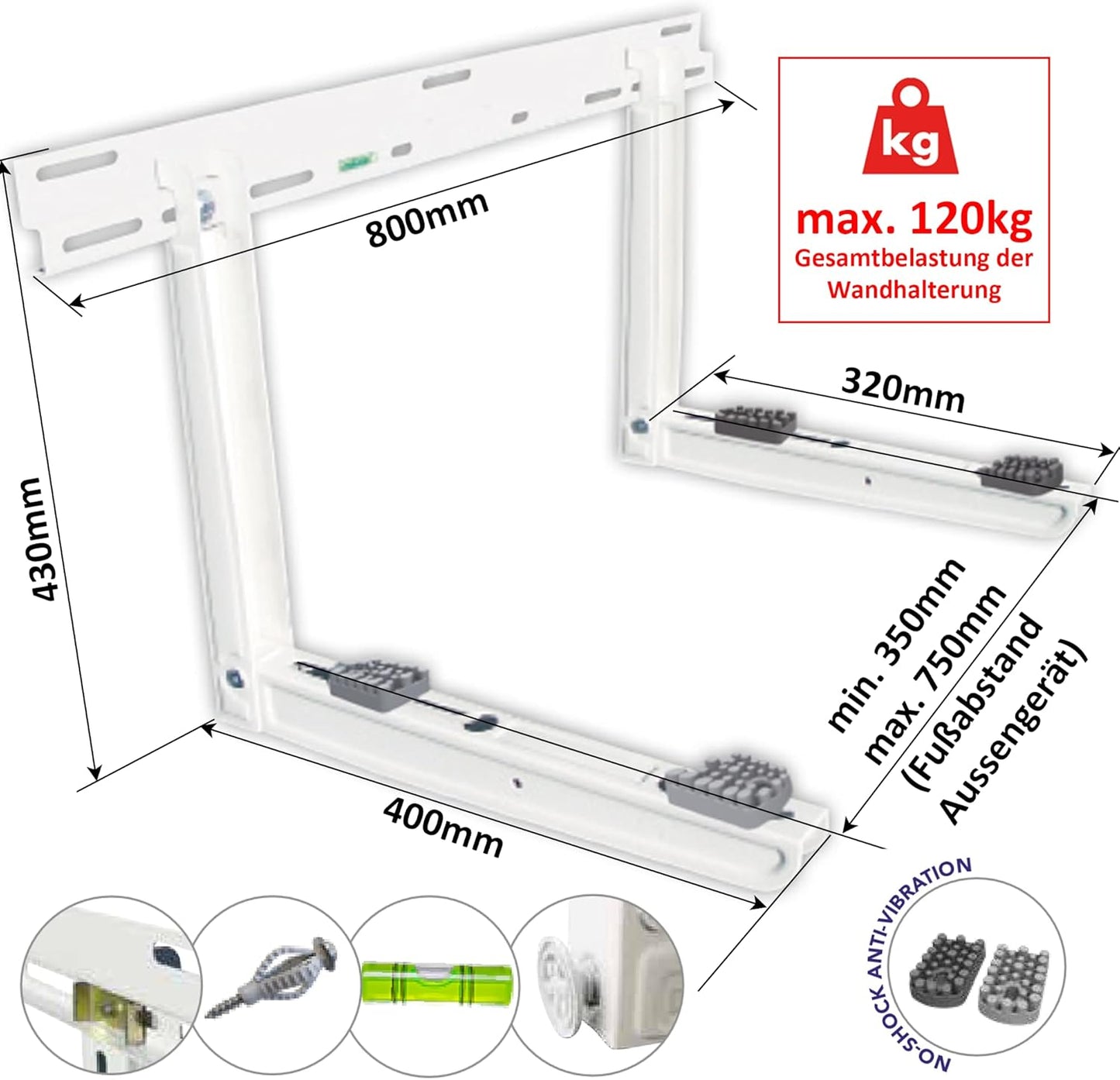 Wandkonsole GIOTTO SG 120 EVO für Klimaanlagen