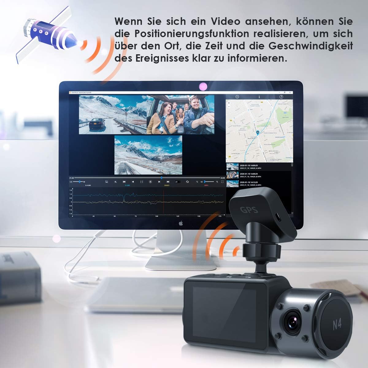 GPS-Halterung für Dashcam (N4/X4S/T3/N2S)