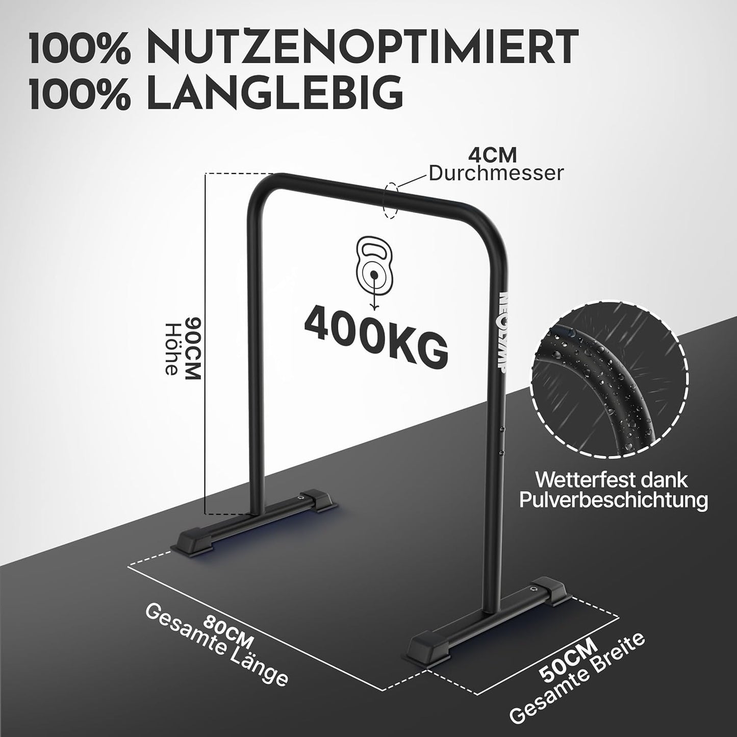 Dip Barren Calisthenics Equipment, Dip Barren Set + Resistance Band