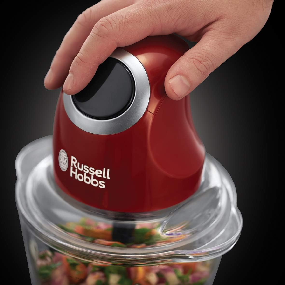 Elektrischer Mini-Zerkleinerer mit Glasbehälter (500ml)