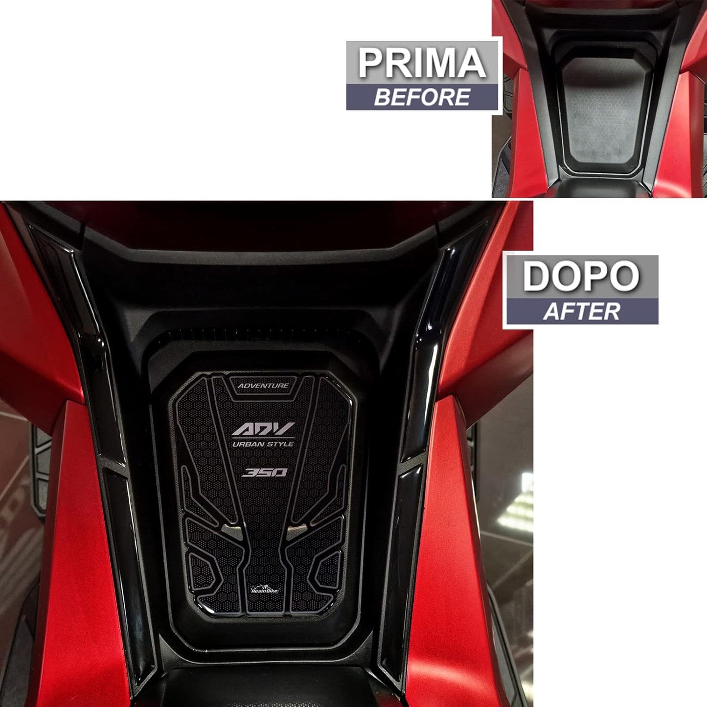 Trittbrettschutz für Honda ADV 350, Protezione Tunnel Pedana
