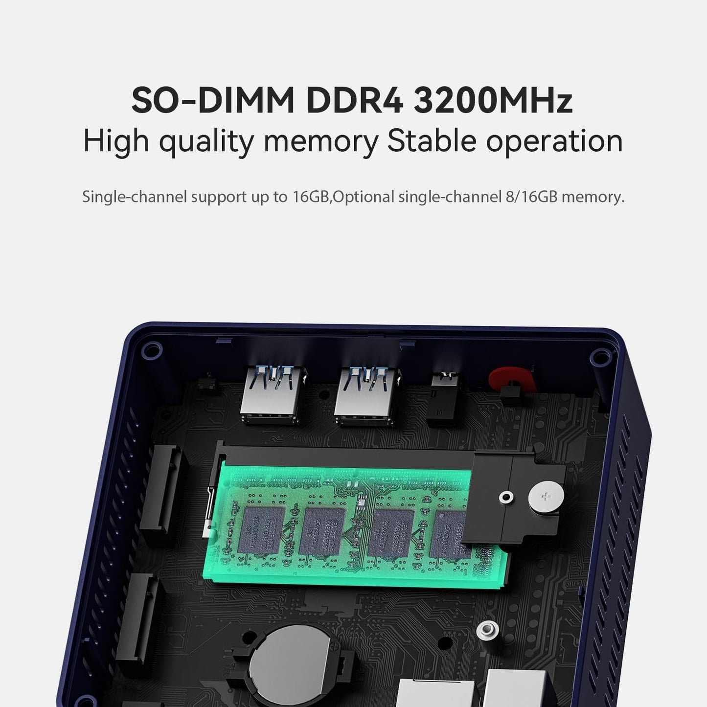Mini S13 Mini PC mit Intel N150 Prozessor, N150 16+1T
