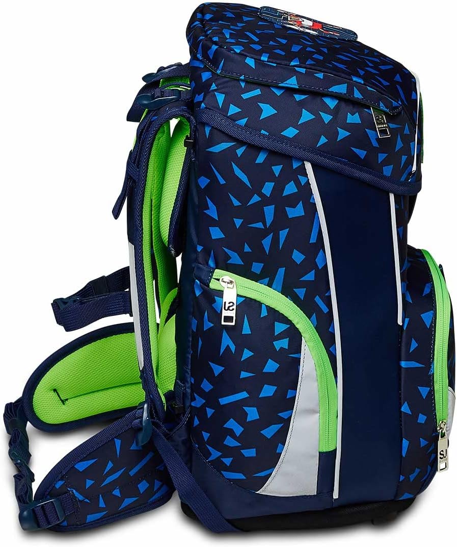 Ergonomisches Schulranzen-Set 4-teilig, Blau