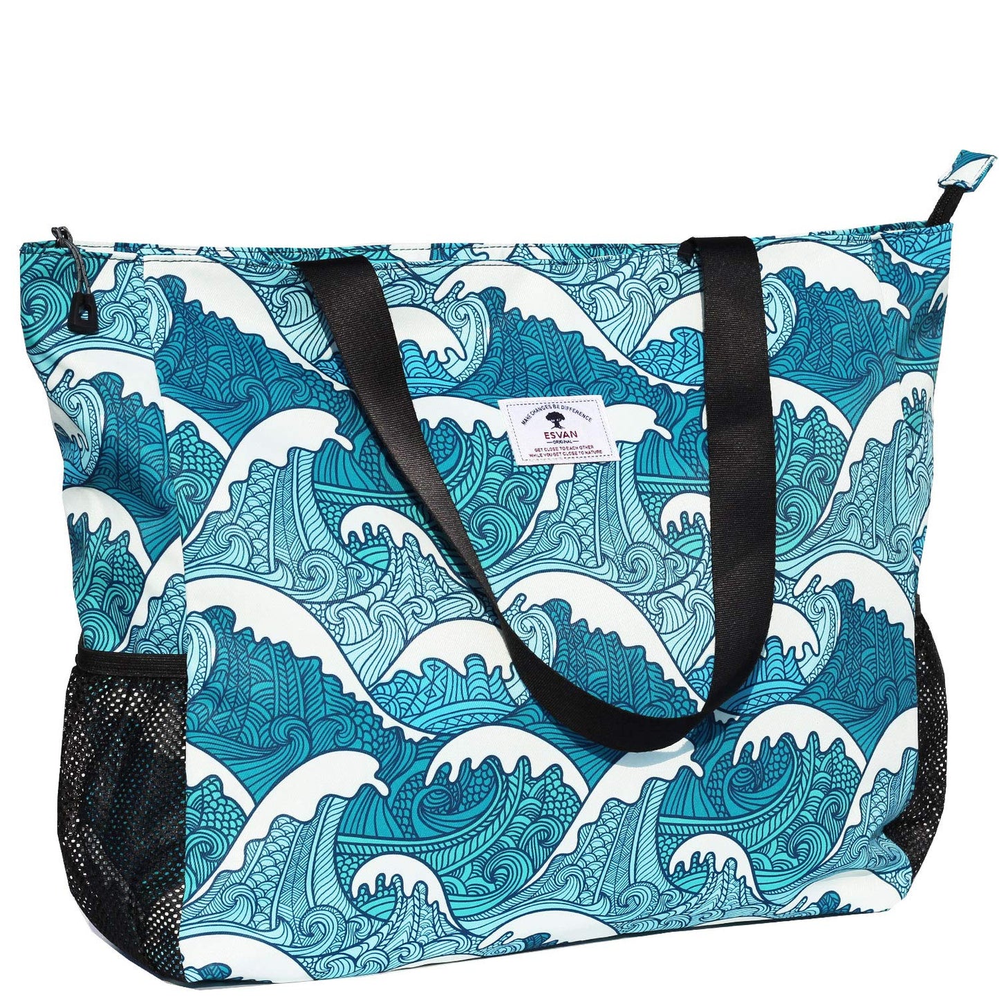 Wasserabweisende Strandtasche, Wave