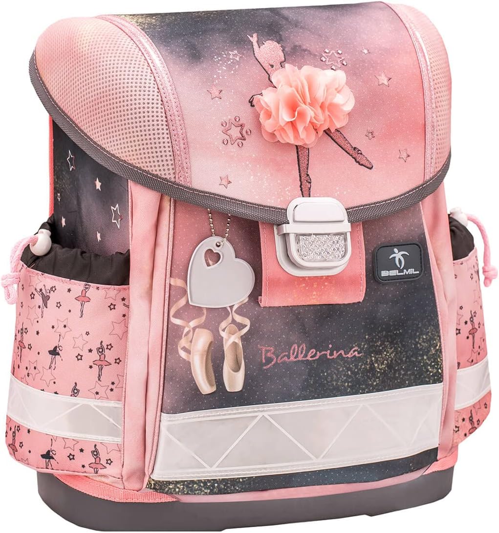 4-teiliges Schulranzen-Set Classy Ballerina, M Ballerina Black Pink