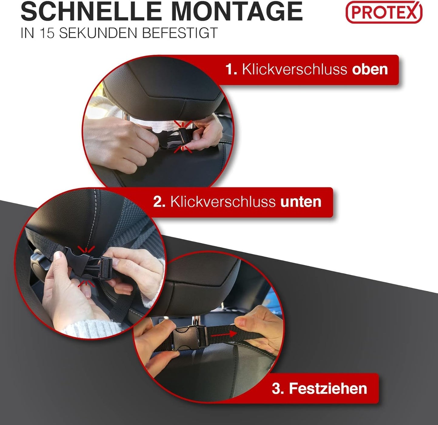 2er Set Rücksitz-Organizer, Organizer Grau 2er Set