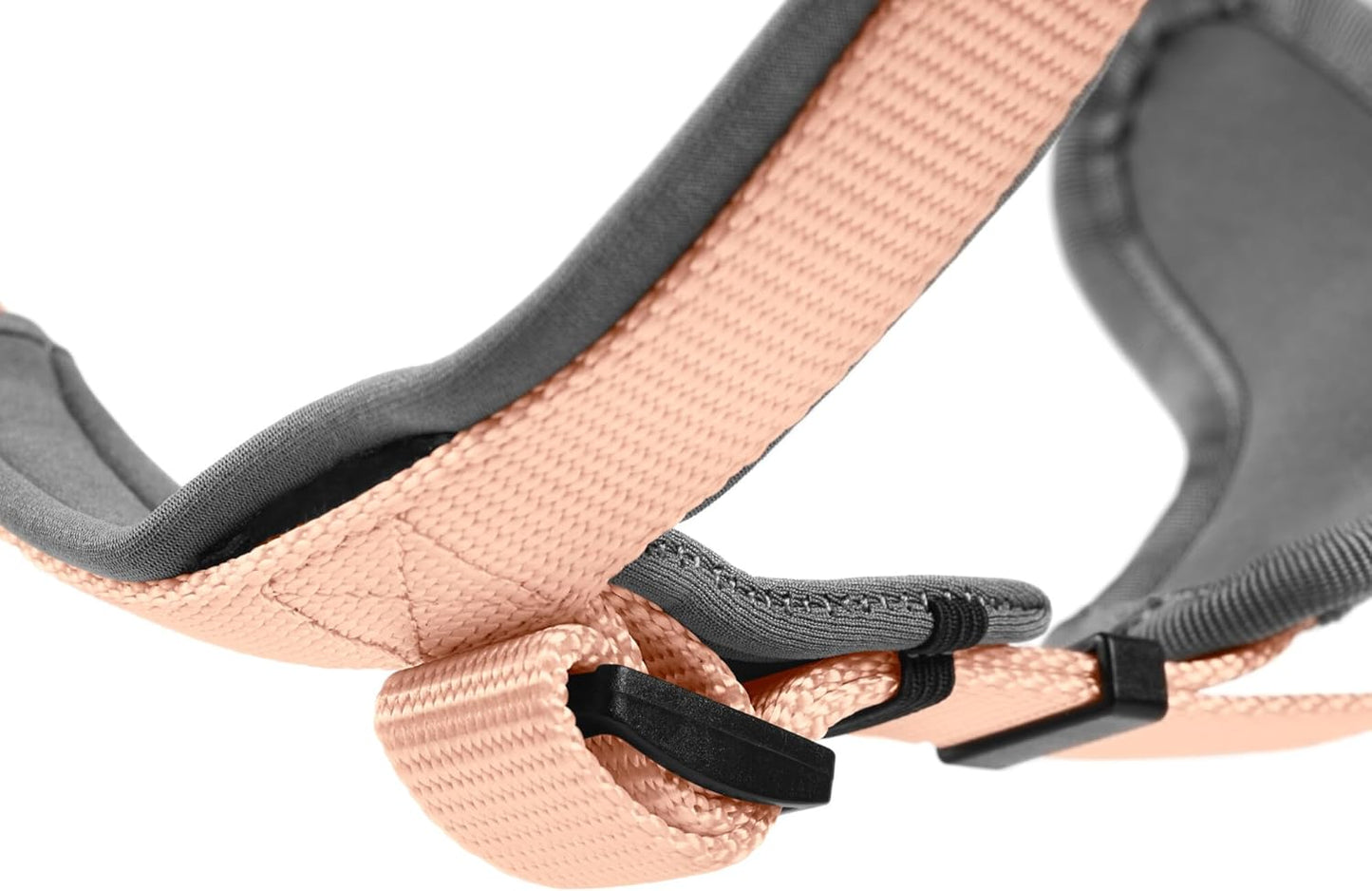 Hundegeschirr Neopren, pfirsich/grau Large