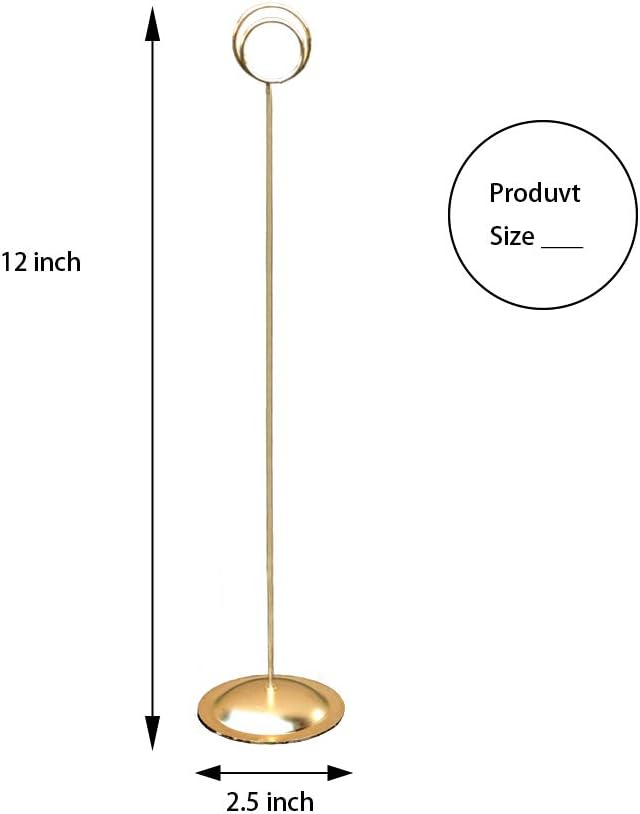 12 Stück Tischkartenhalter, Gold