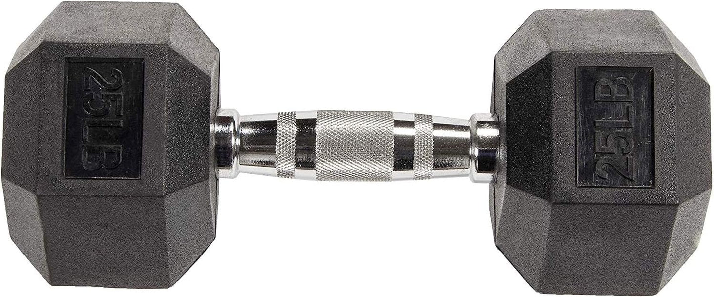 Sechskant-Hantel gummiert (11,3 kg Paar), 11,3 kg, Paar