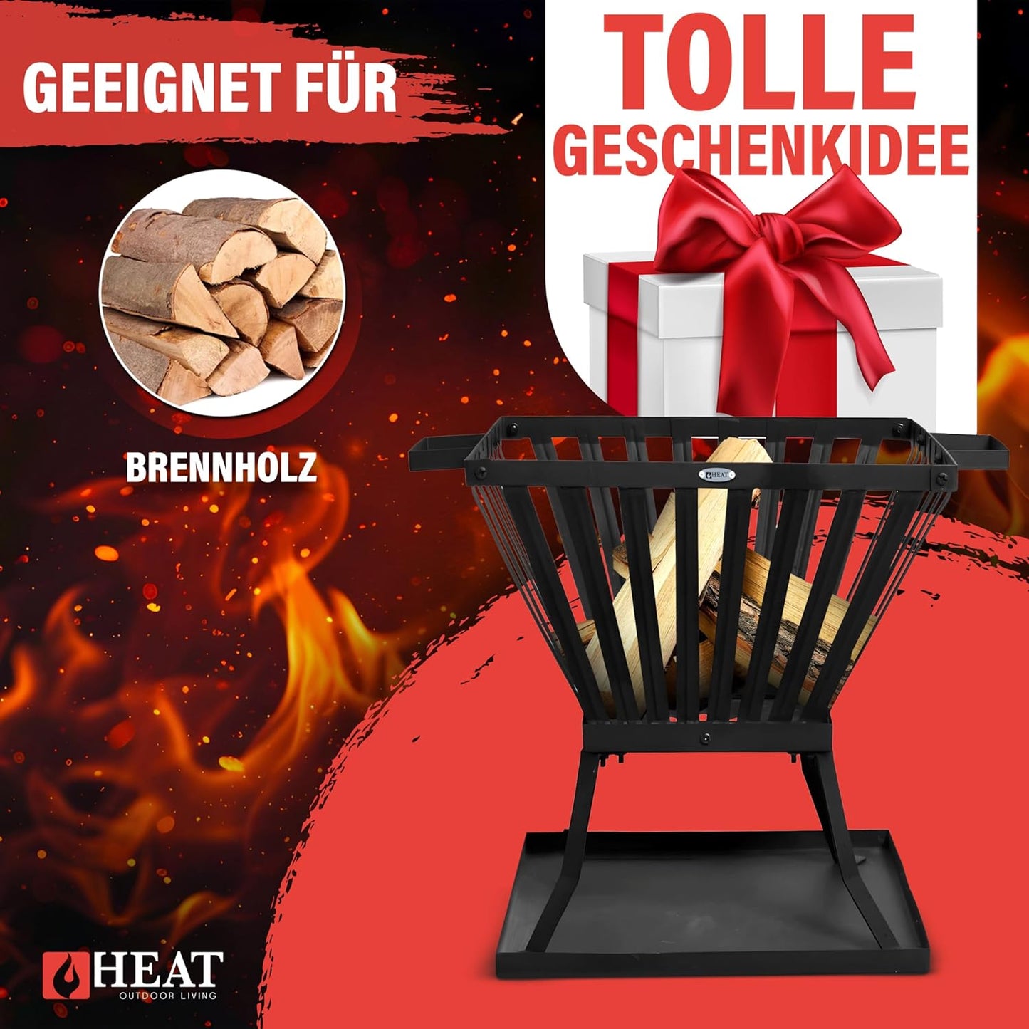 Outdoor Feuerkorb Skal, Skal (40x40x45cm)