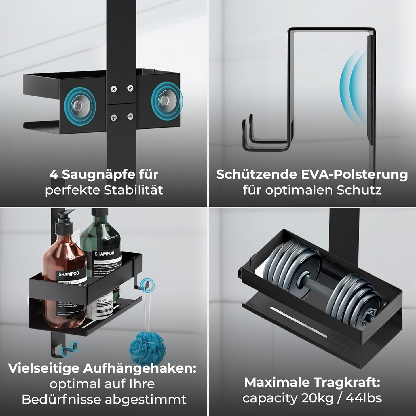 Duschablage zum Hängen, Hängeregal Duschregal