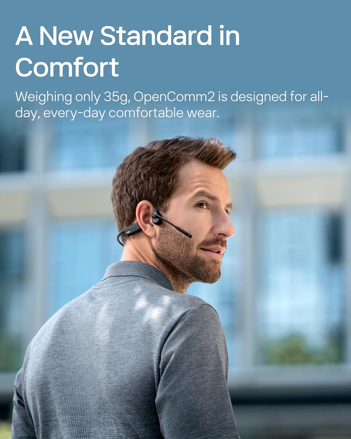 OpenComm2 Knochenschall Bluetooth-Headset, Standard (USB-C Laden)