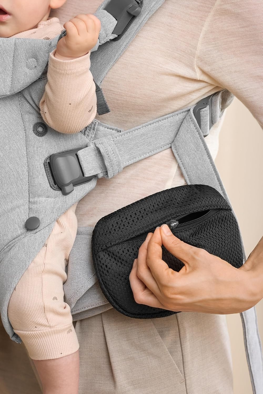 Taschenbeutel für Babytrage, Taschenbeutel für Babytrage Schwarz
