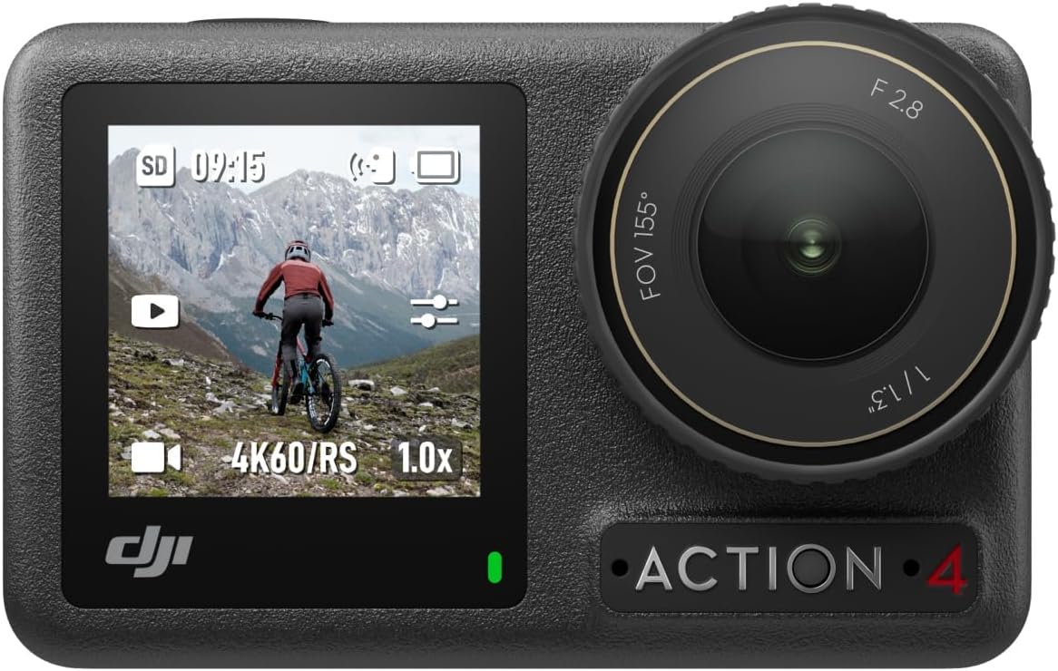 Action-Kamera 4K/120fps mit Low-Light-Aufnahmen, Osmo Action 4 Essential-Combo