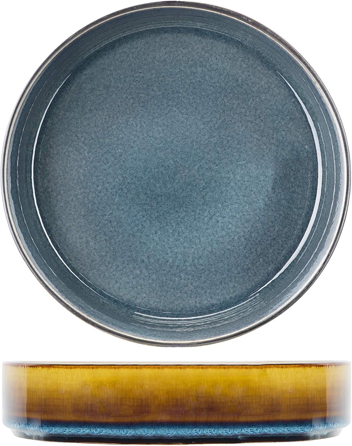 3-teiliges Suppenteller-Set Quintana Blue, spülmaschinenfest, mikrowellenfest, Diamètre 23 Cm Blau
