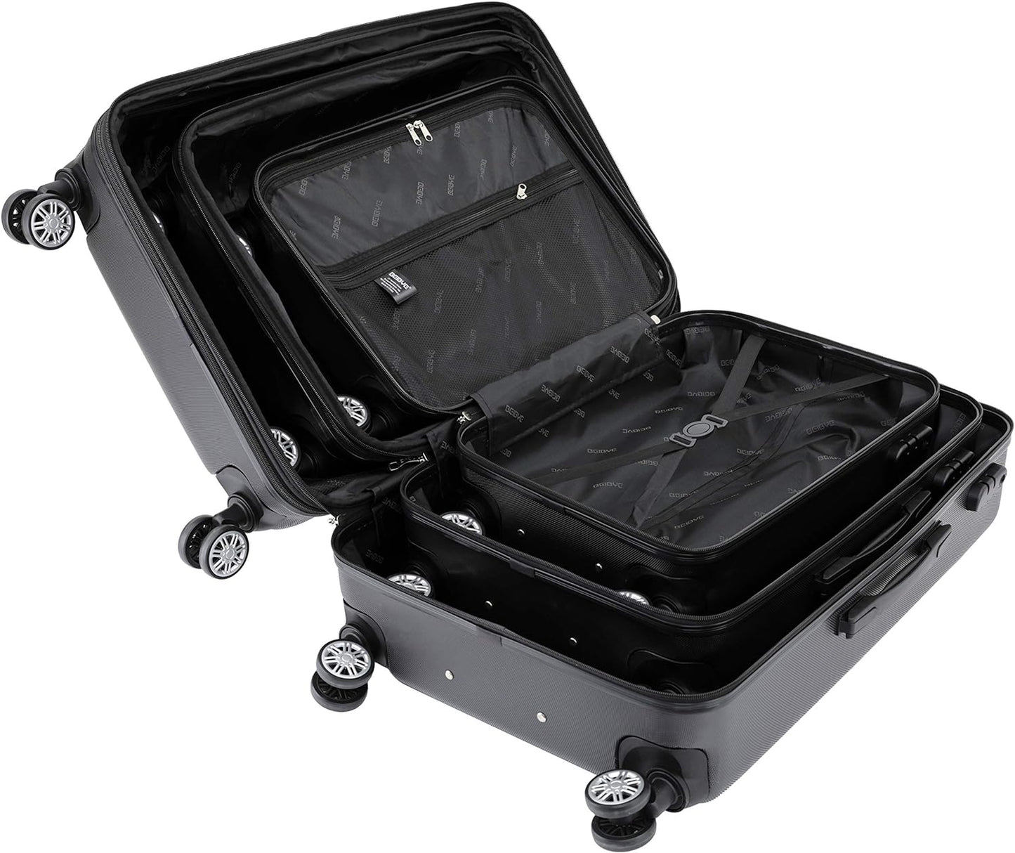 Reisekoffer Set, Schwarz