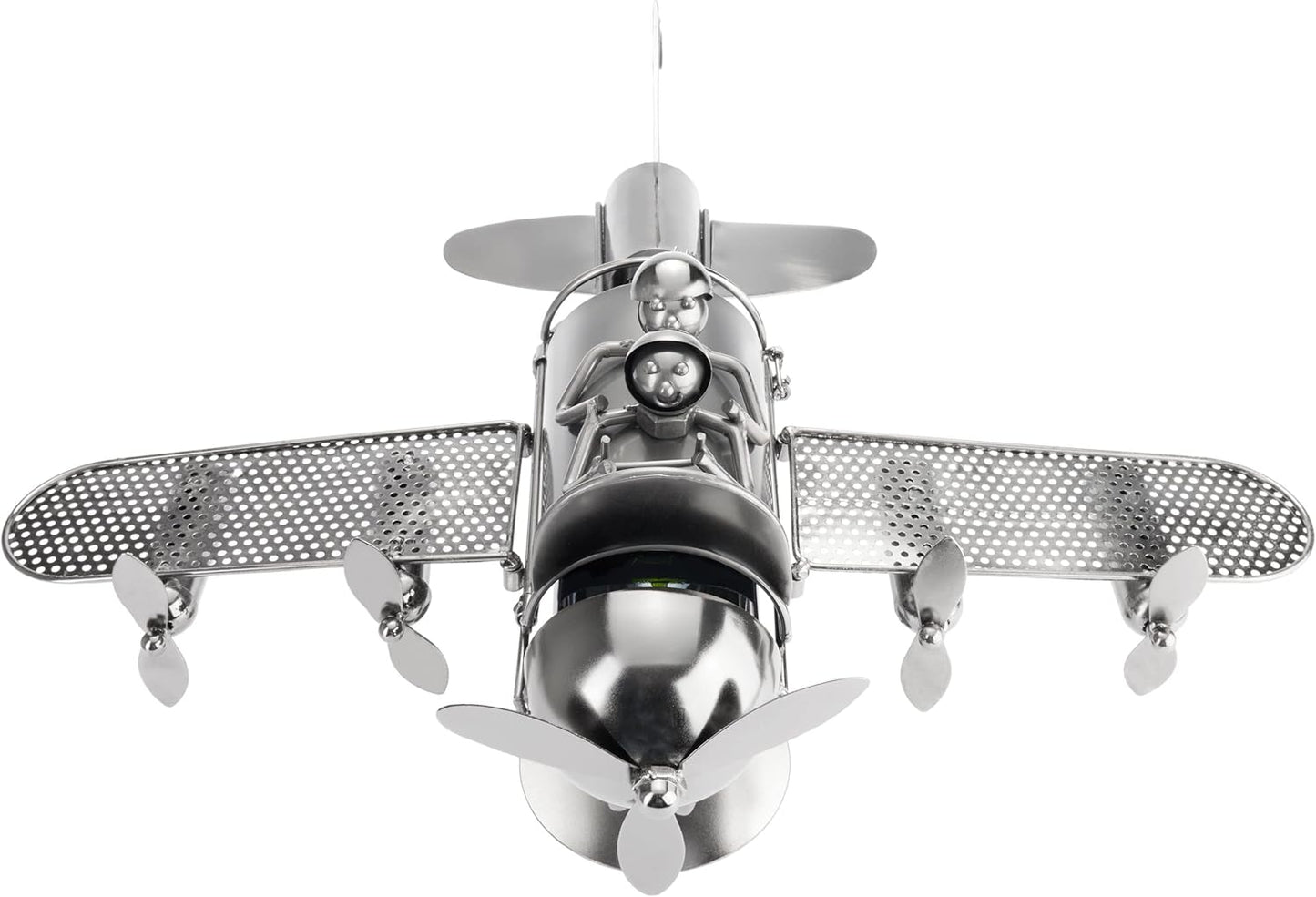 Weinflaschenhalter Skulptur im Flugzeug-Design