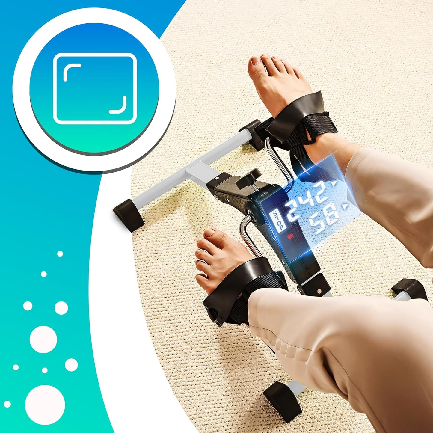 Pedaltrainer mit LCD-Display