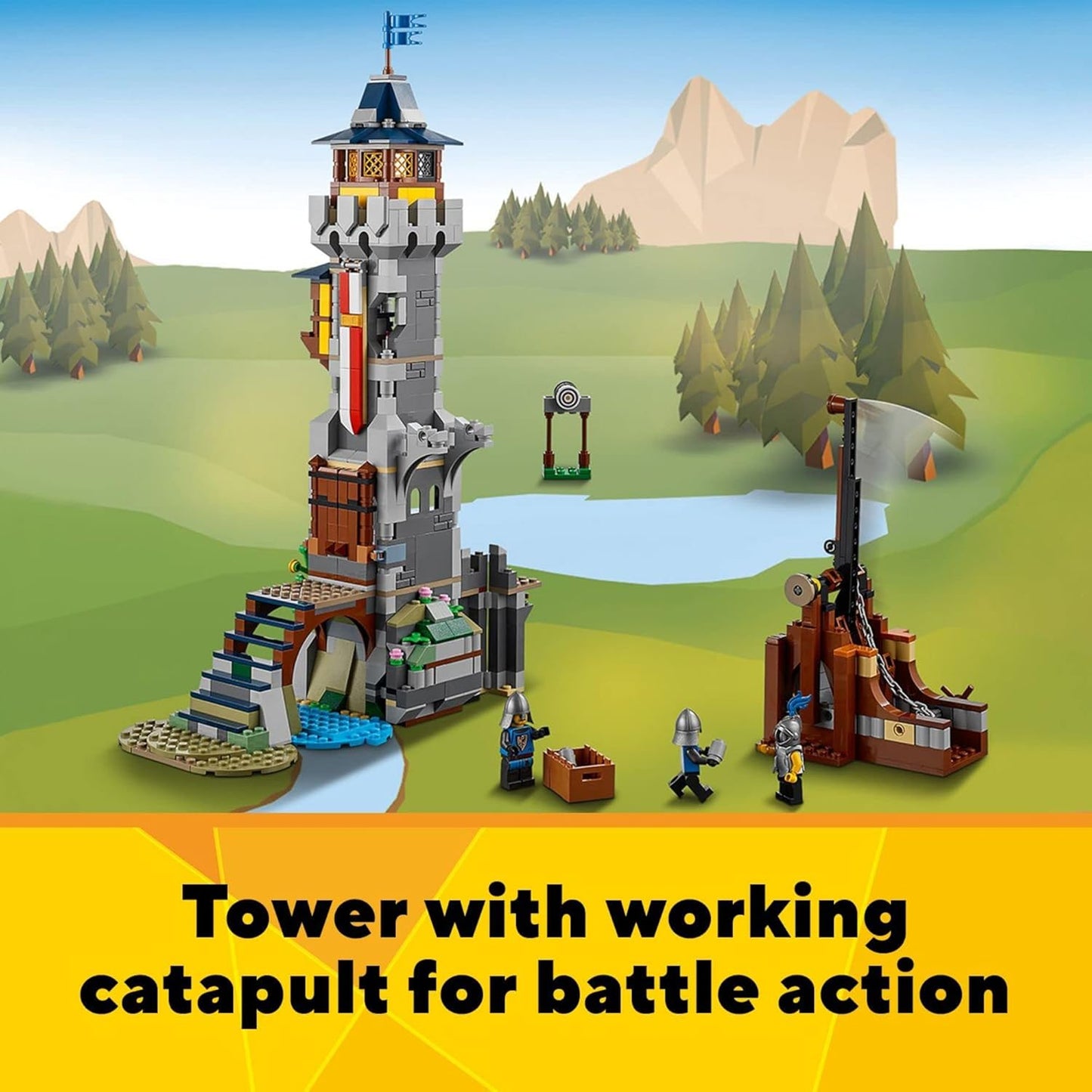 Creator 3-in-1: Mittelalterliches Schloss (31120), Schloss Spielzeug Standardverpackung