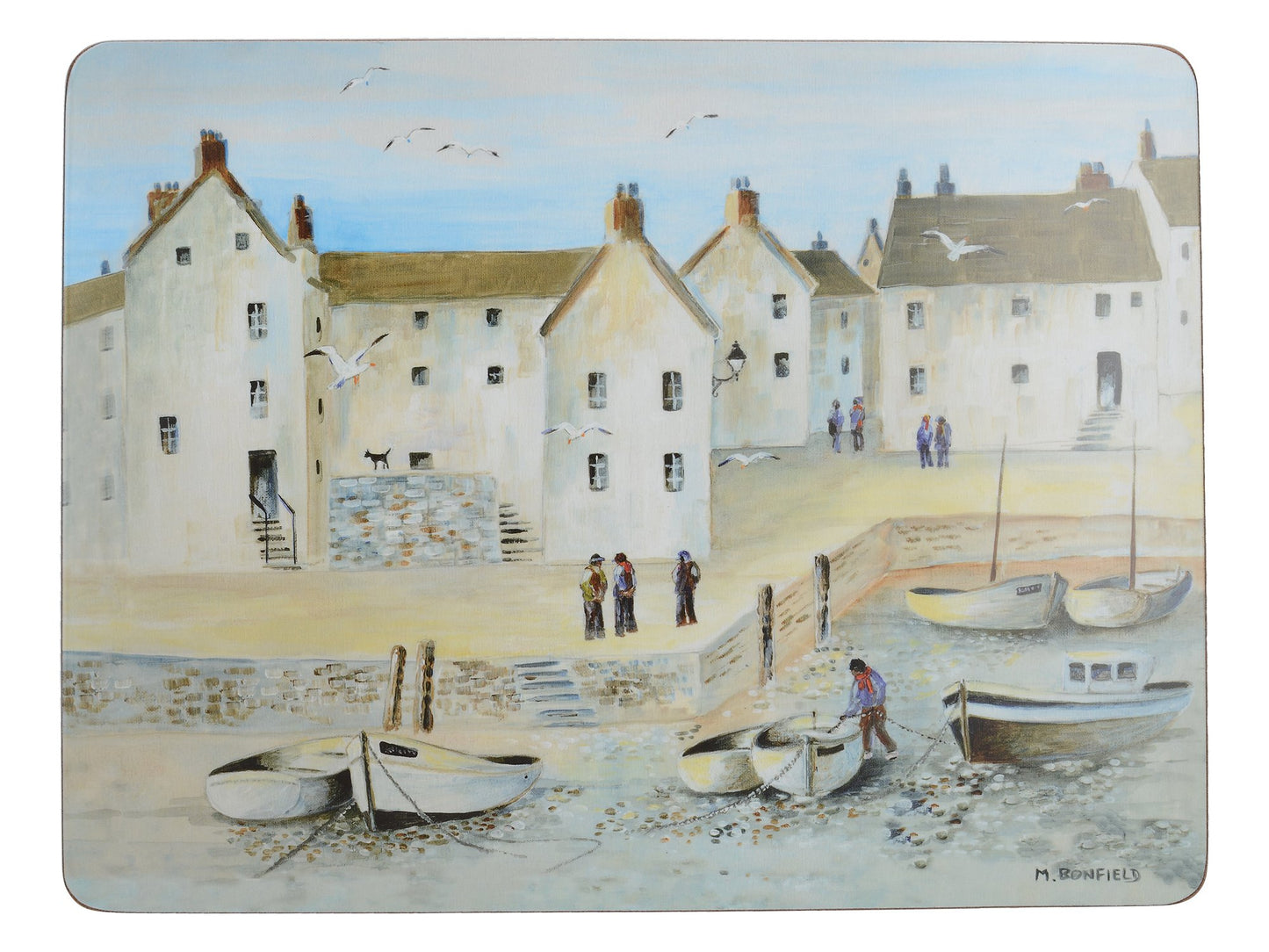 Tischsets im Cornish Harbour Design (6-teilig), 0.500x30.000x22.800 cm Hafen von Cornish
