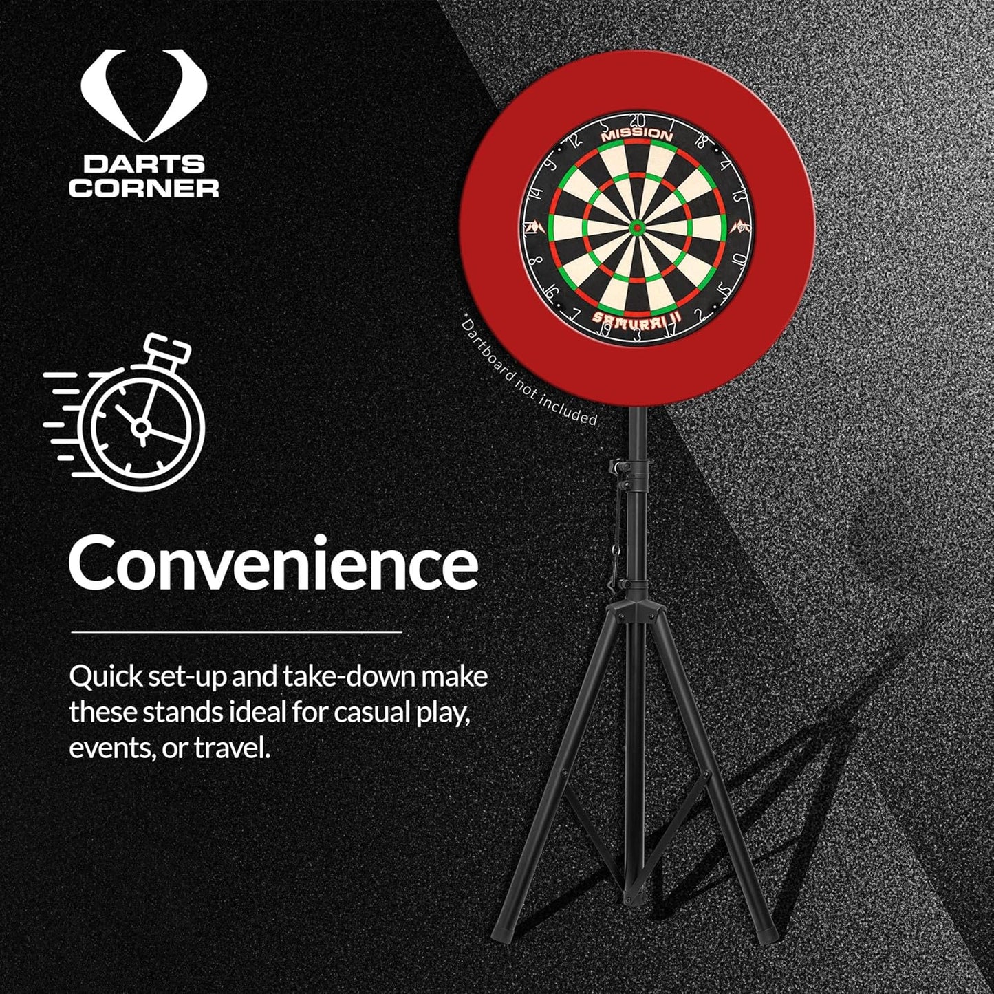 Dreibein-Stativ für Dartscheibe