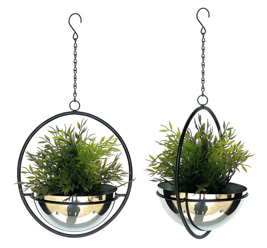 2-teiliges Blumenampel-Set mit Topf 96087