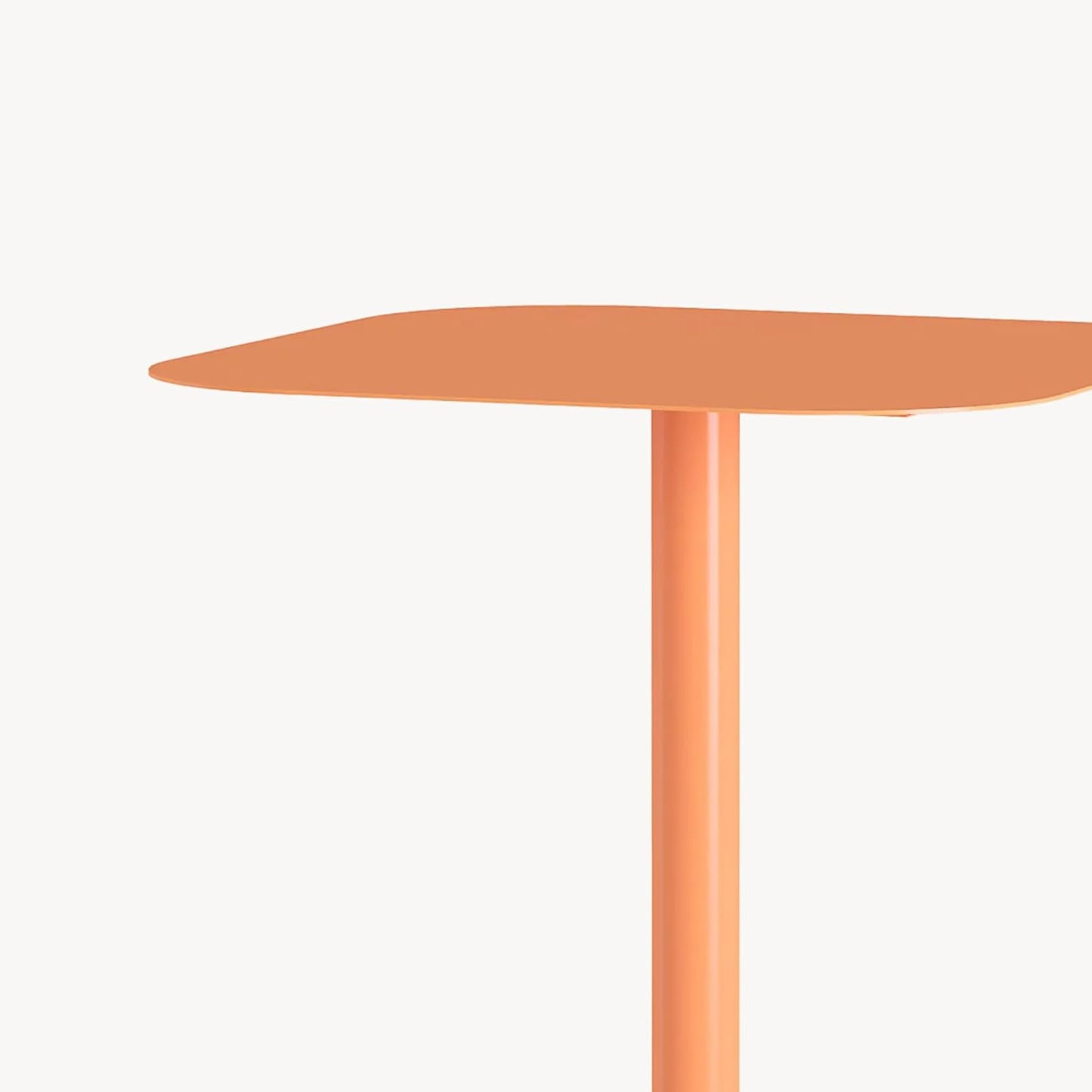 Beistelltisch Nastätten, Orange Quadratisch