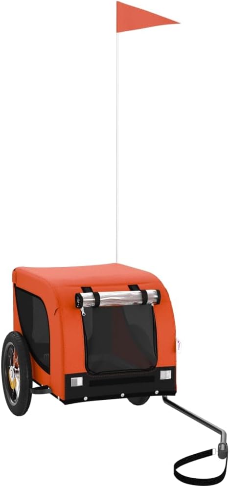 Hunde-Veloanhänger, 53 x 124 x 53 cm Orange