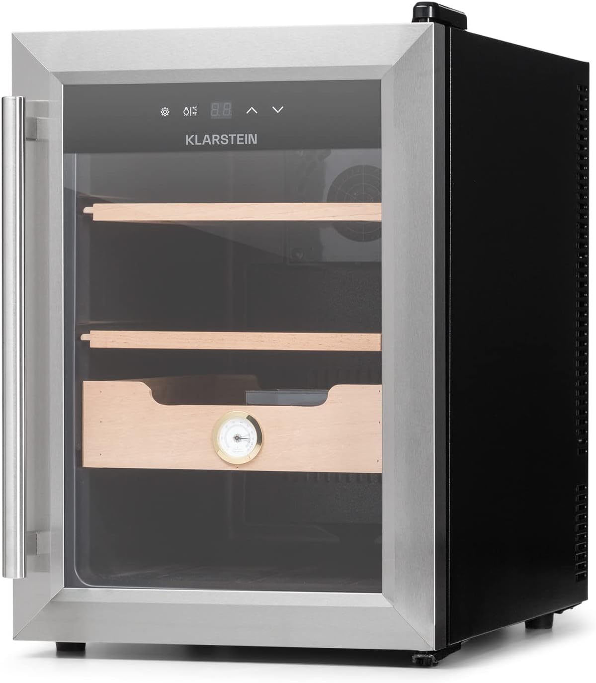 Thermoelektrischer Zigarren-Humidor Schrank 37L, 37 L Silber