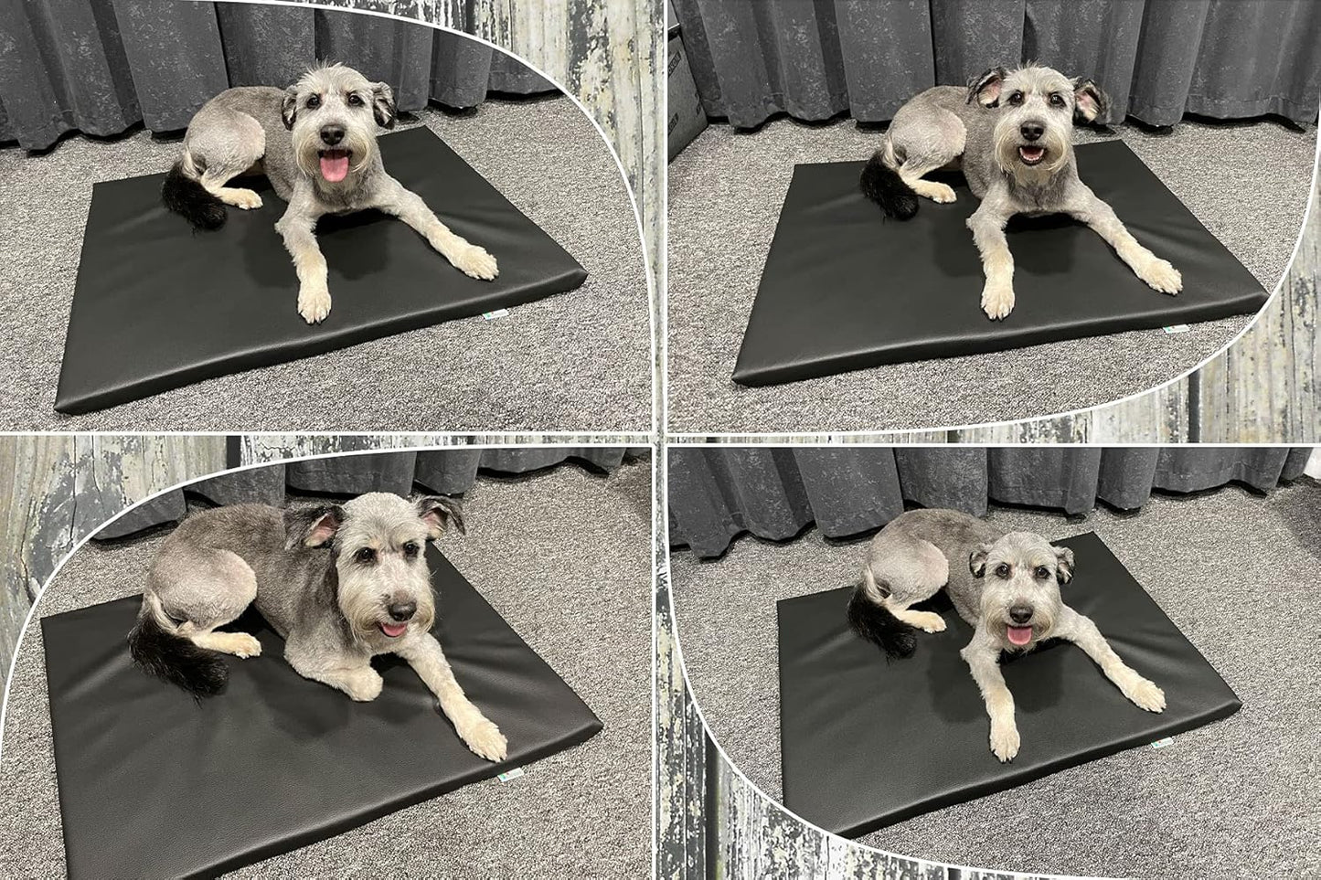 Hundematte Capri, XL - 120cm x 90cm Schwarz