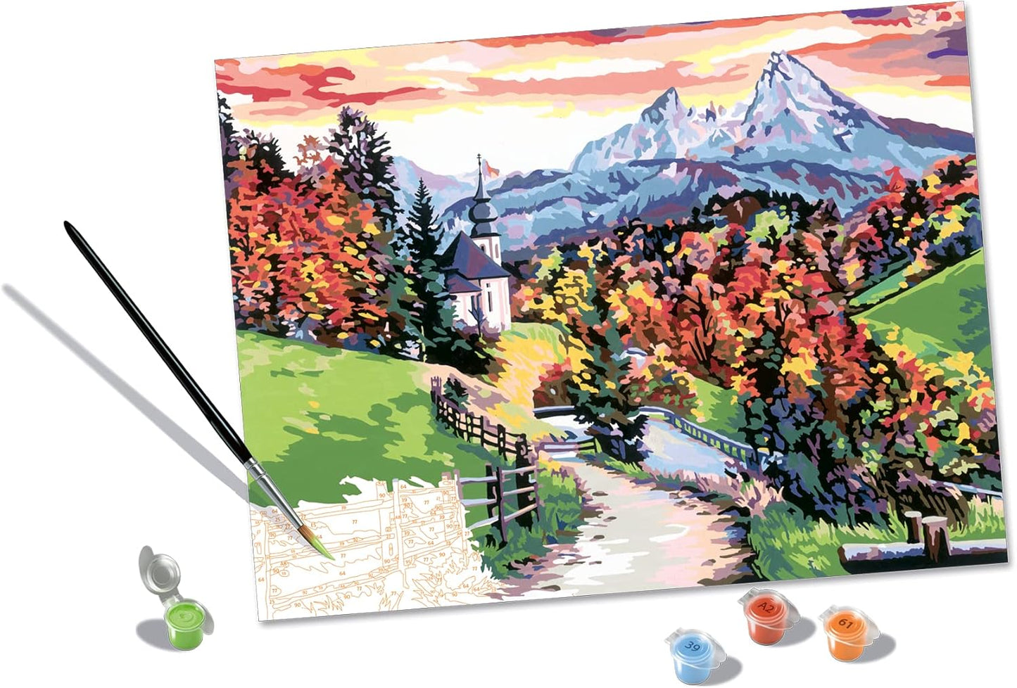 CreArt Beautiful Bavaria Malen nach Zahlen, Neue Version