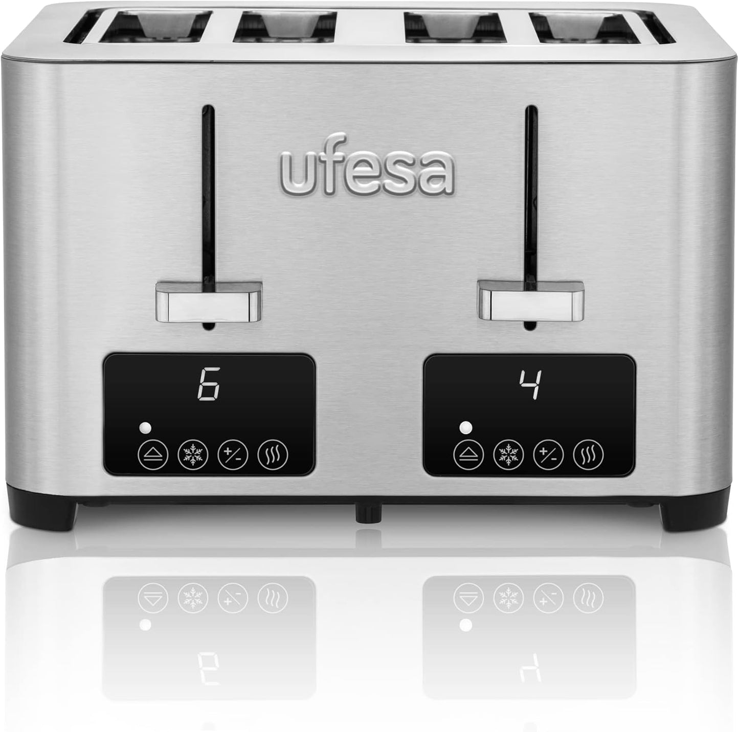 Toaster für 4 Scheiben, 4 Kurze Schlitze