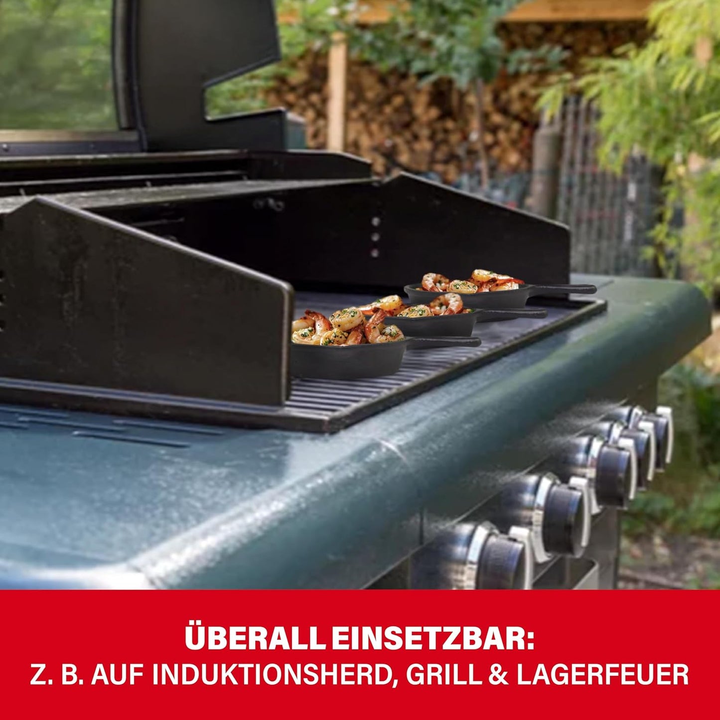 3er-Set Grillpfännchen