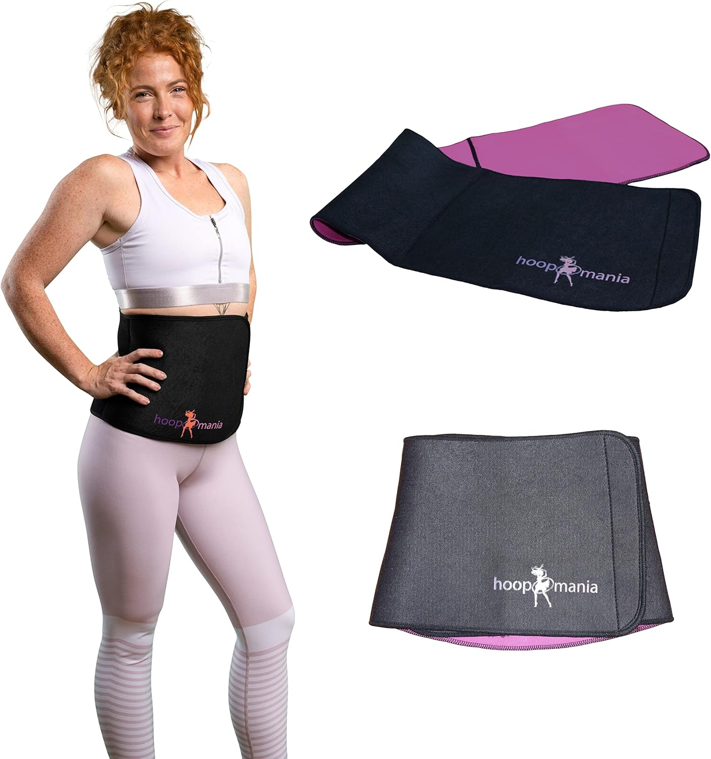 Bauchweggürtel für Hula Hoop Training, Gürtel M (Größe bis 90 cm)