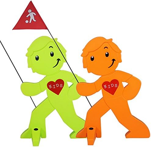 Reflektierender Warnaufsteller für Kindersicherheit, 1x Orange