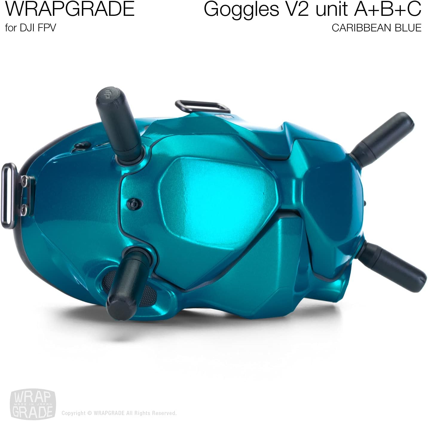 Schutzfolie für DJI FPV Goggles V2, Caribbean Blue