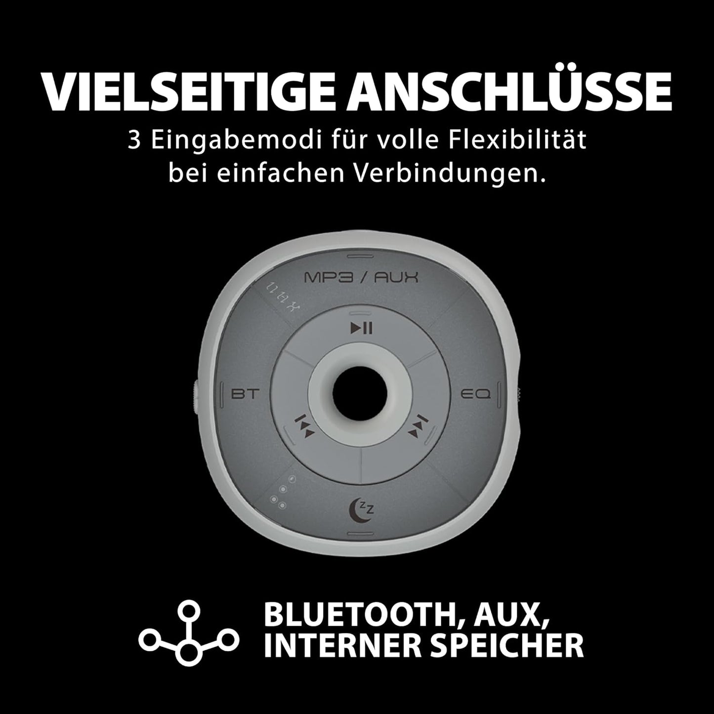 Bluetooth-Kissenlautsprecher mit Weissem Rauschen