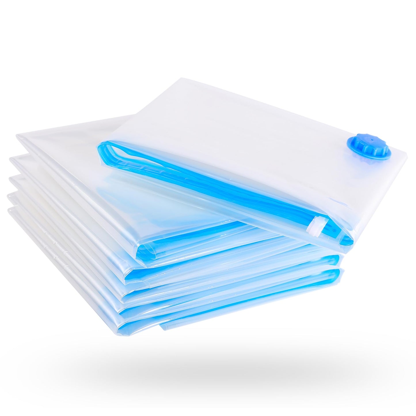 6-teiliges Vakuumbeutel-Set für Kleidung, 80x60cm, L - 60x80cm (100µ) 6