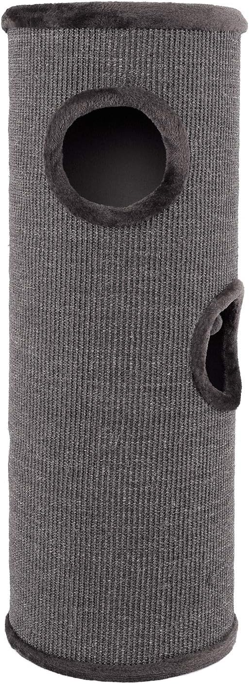 Kratztonne mit Spielball & Verstecken, Grau 100 cm Höhe